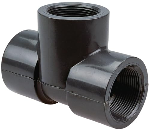 NIBCO Fig No U4512-3-3, 3/4 in. PVC Threaded Tee, Schedule 80, Threaded