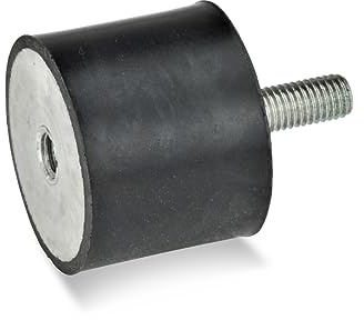 Ganter Normelemente GN 351-75-55-M12-ES-55 351-75-55-M12-ES-55-Gummipuffer, schwarz, Gewinde: M12 Durchmesser: 75mm