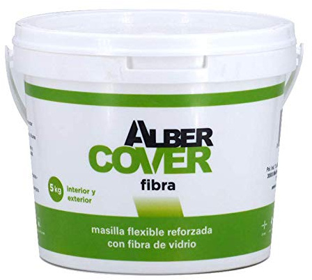 Masilla Flexible Reforzada con Fibra de Vidrio 5Kg Alber Cover