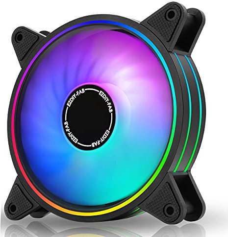 EZDIY-FAB Moonlight Ventilateur pour boîtier RVB 120 mm
