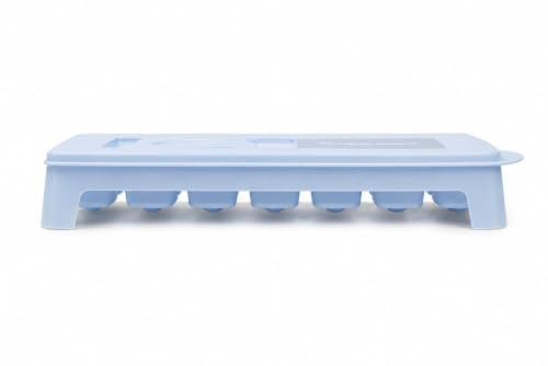 TUPPERWARE Gefrier-Behälter Eiswürfler himmelsblau-weiß G29 Eiswürfelwunder