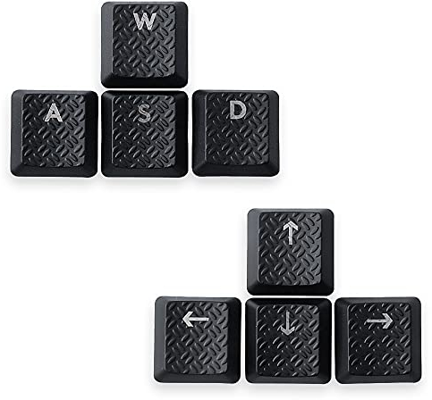 HUIYUN Texture Tactility Backlit keycaps WASD↑↓←→ keys Replacement for Logitech G813/G815/G913/G915 RGB Mechanical Gaming Keyboard
