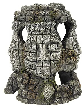 Nobby Aqua Ornaments RUINE MIT Gesichtern, 17,5 x 16 x 20,5 cm, 1 Stück