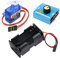 Wishiot Micro Servo Tester Kit,9g Servo Motor 360°+3CH Digital Servo Tester ESC Speed Controller Checker+AA Batteriehalter Case