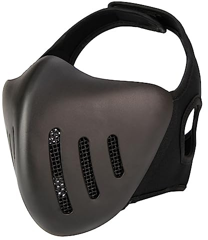 ACEXIER Taktische Halbgesichtsmaske Atmungsaktive Airsoft Paintball CS Schutzmaske CS Training Fahrradmaske Jagdzubehör