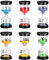 Birshe 6 Pièces Sabliers,Sablier Coloré, Horloge de Sable pour Enfants Minuteur de Compte à Rebours 1、3、5、10、15、30 Minutes pour Brossage de Dents Douche Enfants Jouet Cadeaux Cuisine Bureau Deco