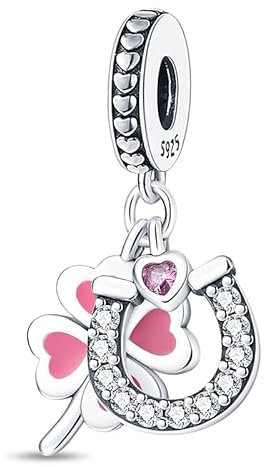 Pandach Damen Charm Anhänger für Armband 925 Sterling Silber Charms Beads passend für Armband und Halskette, Kompatibel mit Europäischen Armbänder für Frauen Mädchen C3