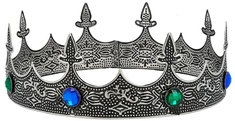 Boland - Krone für Faschingskostüme, Haarreif, Tiara, Zubehör für Hochzeit, JGA und Karneval