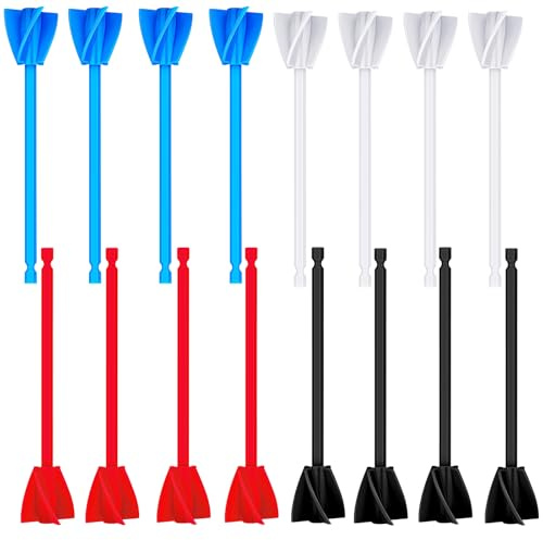 16 Pcs Resin Mixer Paddles,Reusable Plastic Paint Mixer Drill Attachment,Helix Resin Drill Mixer Paint Stirrer for Drill,Epoxy Resin Mixer Drill Paddle for Mixing Epoxy Resin Paint Silicone Molds