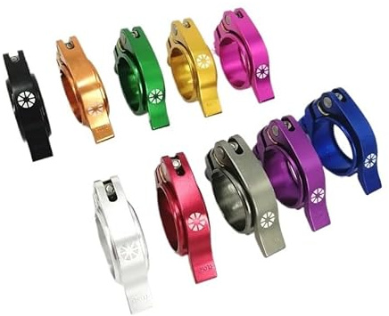 wanhaoaony Sattelklemme Faltrad Sattelstützen Klemmen 41mm 40mm Fahrrad Sattelstütze Clamp Radfahren Fahrrad Teile SattelstüTzenklemme(Purple 41mm)