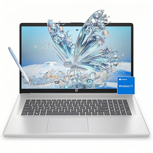 HP - Écran tactile pour ordinateurs portables-17 - Windows 11 - Stylet - AMD Ryzen 5 7530U - Business des étudiants - Ordinateur portable Computadoras 2024 et plus - Wi-Fi 6 - Grand écran (32 Go de