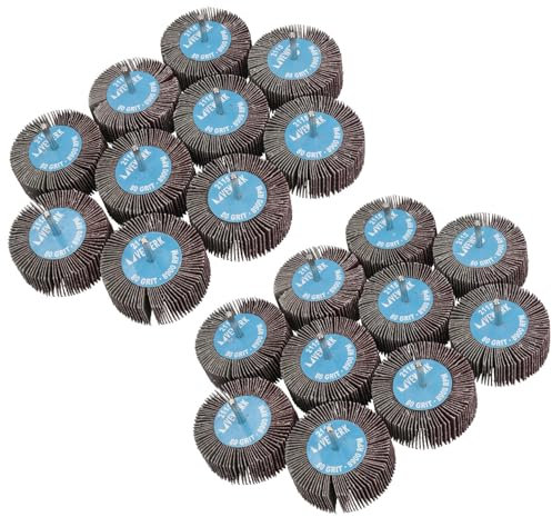 80 Grit 80mm Flap Wheel Disc Abrasive Sanding Pads for Drills Grinders 6mm Shank 20pc