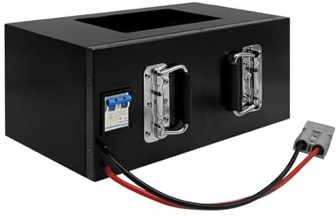 HJGHY Batería de fosfato de Hierro y Litio de 24 V, 20 Ah, 30 Ah, 40 Ah, 50 Ah, 60 Ah, 70 Ah, batería de LiFePO4 para Robots industriales y vehículos agrícolas,24v,50Ah