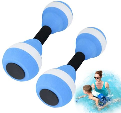 Vattenhantlar 2 st Eva-Foam Water Dumbbells, Aqua Fitness, skumhantlar