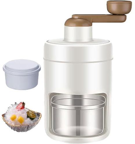 Household Mini Ice Shaver Crusher, Manuell Eiszerkleinerer Maschine, Tragbare Eiszerkleinerer und rasierte Eismaschine, Crushed Ice Maker, Schneekegelmaschine für Cocktails und Smoothies