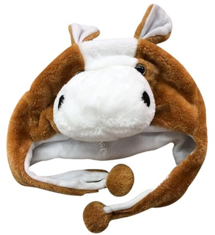 Gorro con forma de animal | Gorro suave con protectores para las orejas | Accesorio para cabeza de tema animal, para niños, adolescentes, chicas, playa, vacaciones, camping