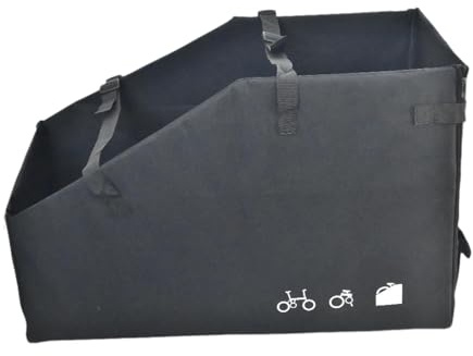 mophrati Caja de almacenamiento para maletero de coche, tela Oxford, plegable, segura para bicicletas, con estilo, para llevar en movimiento, plegable, con asa portátil,