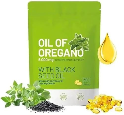 Oil OF Oregano & Black Seed Oil, 300 Softgels | Non-GMO