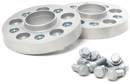 H&R DRA Lochkreis-Adapter-System 50mm pro Achse - Lochkreis 4x100-5x130 - Mittenzentrierung 57,1mm->71,6mm - System M12x1.50, Silber