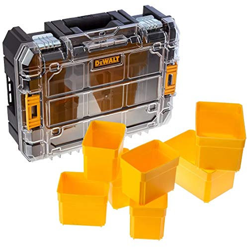 Dewalt DWST1-71194 TStak V Clear Lid Organiser, Yellow/Black