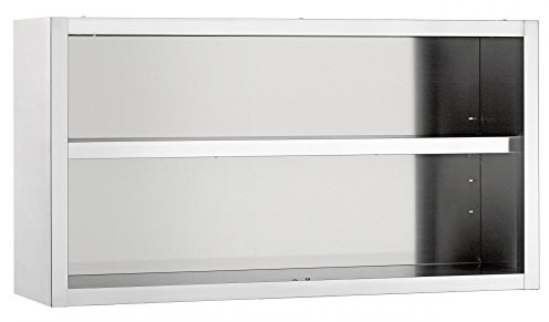 Bartscher Hängeschrank offen 400 mm tief, 1400 mm breit - 313145