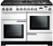 Rangemaster PDL110DFFWH/C Professional Deluxe White with Chrome Trim 110cm Dual Fuel Range Cooker