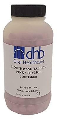 DHB Pink Thymol Mouthrinse Tablets, Pack Of 1000
