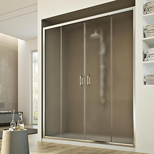 Idralite Replay 2 Türen Duschtür 130CM H185 Strukturglas
