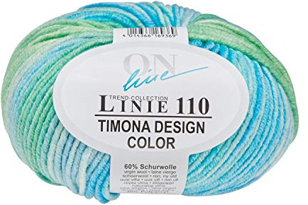 Online Wolle Trend-Collection Linie 110 Timona Design Color 50g Garn 60% Schurwolle Strickgarn Häckelgarn Farbe 305