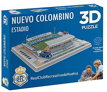 Eleven Force BANDAI 3D-Puzzle, Stadion New Colombino (Recreativ von Huelva), National Soccer Club, Sammlerfigur, Mehrfarbig, Einheitsgröße EF10179, Modellbausatz für Fußballfans.