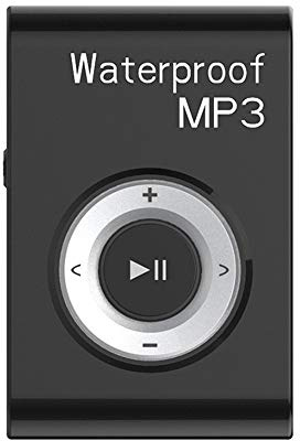 GZLMMY Lettore MP3 impermeabile IPX8 da 8 GB, per sport, nuoto, corsa, immersioni, surf, musica MP3 con radio FM e funzione Shuffle, cuffie Hi-Fi (nero)