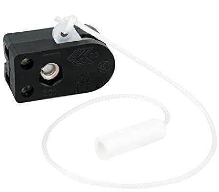 K M Electronics® Miniature Mini Pull Cord Switch Side Pull Action Wall Light 2 AMP 2A 240 Volts