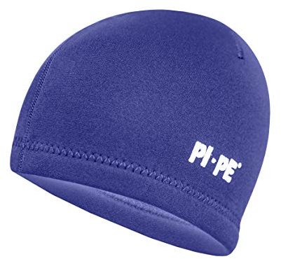 PI-PE Neopren-Haube Tauchhaube Haube 3 mm Surfen Schwimmen Triathlon Neoprenanzug Kopfhaube Herren Damen Warm, schwarz, XS