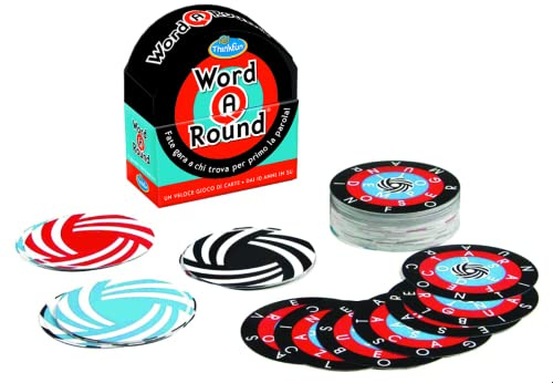 ThinkFun - Word A Round | Giochi 10 Anni o Più | Giochi Da Tavolo Divertenti | Gioco Da Tavolo Bambini 10 Anni | Giochi da Tavolo per 2 o Più | Edizione in Italiano