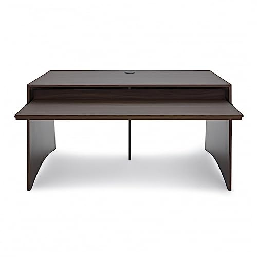 Bureau modulaire pour studio de production musicale par Gear4music, Noyer