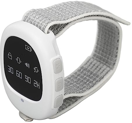 HOHXFYP Alarma Inalámbrica para Mojar la Cama, Solución para Mojar la Cama con Vibración, Temporizador y Recordatorios Musicales para Ancianos, Niños, Reloj Recargable para Orinal