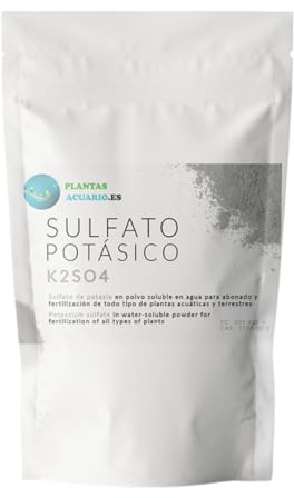 Sulfato de Potasio 500g, Abono Sulfato Potasico Fertilizante hidrosoluble para Plantas de Jardín y Acuario (K2SO4)