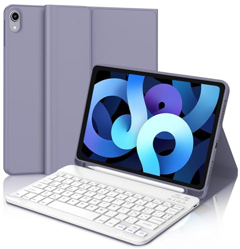 Tastiera per iPad Air 5 Generazione, Custodia con Tastiera per iPad Pro 11, Cover Tastiera Bluetooth Magnetica Staccabile Layout Italiano per iPad Air 4/5, iPad Pro 11 4/3/2/1 Gen, Viola Lavanda