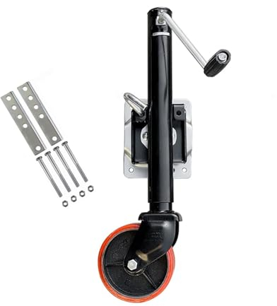 Stützrad Anhänger - Robuster Boots Hänger Stützrad, Stützrad Für Anhänger, Robuster, Drehbarer Marine-Anhängerheber, 15cm Rad, 26cm Hub, 540kg, Für Boot, Wohnmobil, Yacht, Wohnwagen ( Color : A )