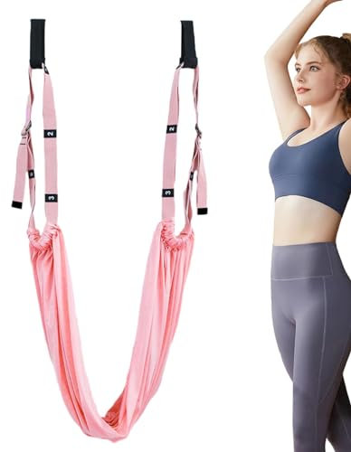 Columpio de yoga aéreo, correas de columpio de yoga - Correa de estiramiento de piernas para divisiones | Entrenamiento de divisiones, correa de estiramiento de piernas para gimnasio Fitness fuerte an