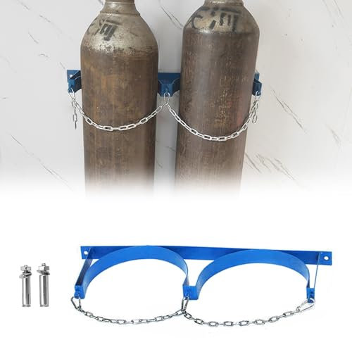 CHZDPP Support de Cylindre gaz Support de Montage Mural pour réservoir d'expansion, Etagère Fixe pour Bouteilles de gaz pour Laboratoire, hôpital et Usine, Support d'extincteur réglable(10.6in/27,M)