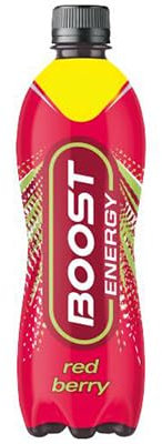 12x Boost Energy Drink Sports Red Berry Bottle 500ml
