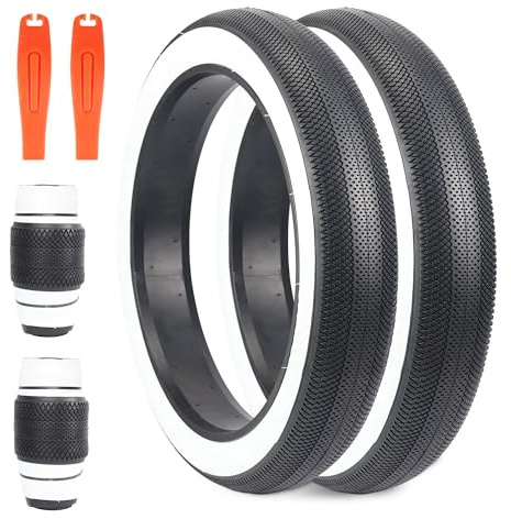 ZUKKA 2er-Pack 26 Zoll Fat Bike Tires E-Bike Reifen Heavy Duty Faltbar Fett Fahrradreifen 26x 4.0 Fat Fahrrad Mantel für Folding Bead Tire Elektrofahrrad Reifen Kompatibel Wide Mountain Snow Bicycle