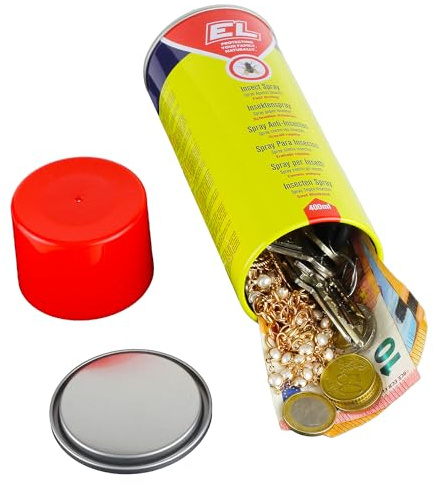 Evergreen Labs Spray con scomparto segreto: il tuo ultimo nascondiglio per chiavi, nascondiglio perfetto per oggetti di valore a casa o in viaggio. Grande nascondiglio segreto, 6 cm x 17 cm.