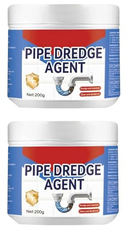 Rinfresco tubi, pulitore di scarico extra forte, detergente per WC estremamente forte, pulitore per tubi di scarico, detergente per WC, detergente Kloreiniger extra forte per cucina e bagno (2)
