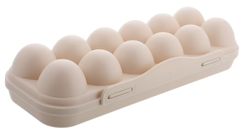 Gatuida Caja para Guardar Huevos de Plástico Organizador de Huevos para Refrigerador Contenedor de Almacenamiento con Tapa Apilable para Cocina Bandeja de Frescura