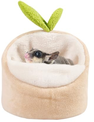 Sugar Glider Hängmatta För Bur - Varm och Bekväm Bo för Smådjur - Varm Hamster Hängmatta Och Säck,för och Vilande Djur Marmosett Gerbil Chinchilla Igelkott Kallt Väder