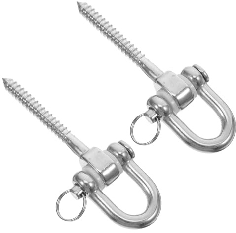 SEWOART 2 Pezzi Ganci Per Accessori Per Altalena Ganci Per Altalena Per Da Veranda Viti Bulloni Girevole Per Da Veranda