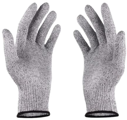 Gant Anti Coupure, s de cuisine résistants aux coupures de grade 5, lavables en machine, en HPPE, anti-rayures, for la découpe du verre et le jardinage. Protection optimale.(Small)