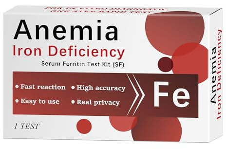 Iron Deficiency Test Kit for Home Use [1 Pack] – Rapid & Accurate Ferritin Test for Adults, Children, Men & Women | at-Home Anemia Screening with 99.5% Accuracy